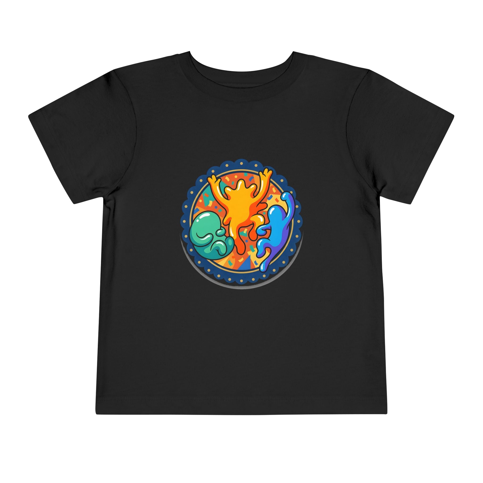 Toddler Tee - Vibrant Playful Celebration Dancing Confetti Shirt