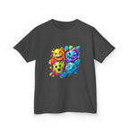 Kids T-Shirt - Vibrant Geometric Faces | Abstract Art