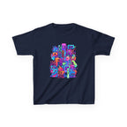Kids Glitch Art Tee - FUNGUS Neon Cyberpunk Design | Retro