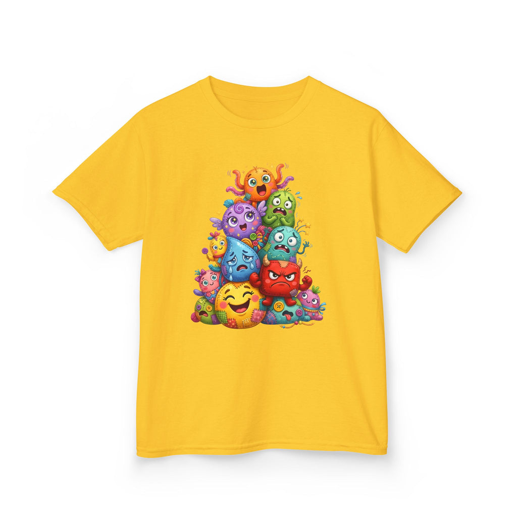 Kids T-Shirt - Cute Monster Pile | Whimsical Cartoon Design