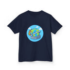Kids Tee - Cute Earth Travel & School Cartoon Shirt | Adventure