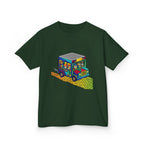 Kids T-Shirt - Vibrant Geometric Animal Bus Adventure