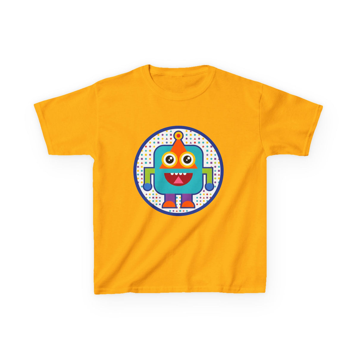 Kids Robot T-Shirt - Cute Geometric Design | Festive Party Tee
