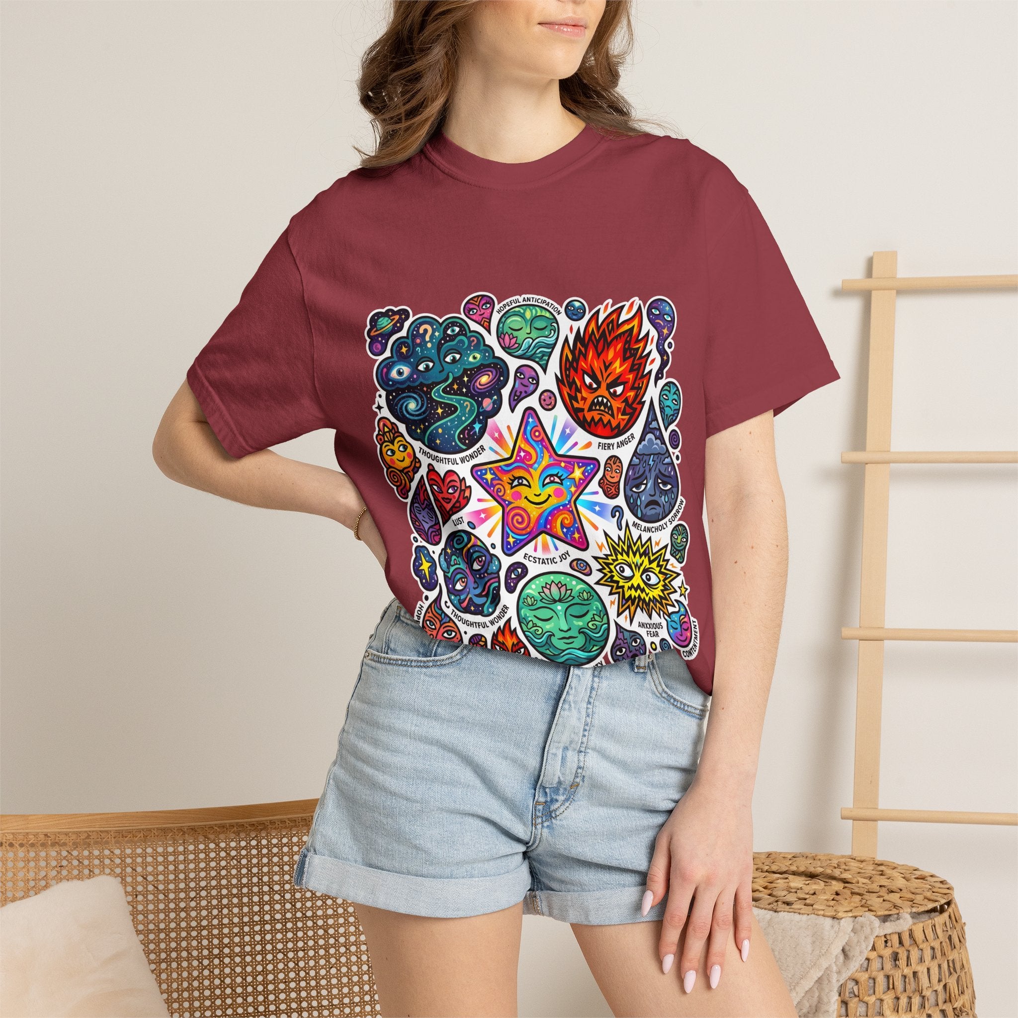 Comfort Colors T-Shirt - Psychedelic Emotions Art | Mental Health