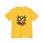 Kids Tee - Bauhaus Geometric Design Tools Graphic | Primary Colors