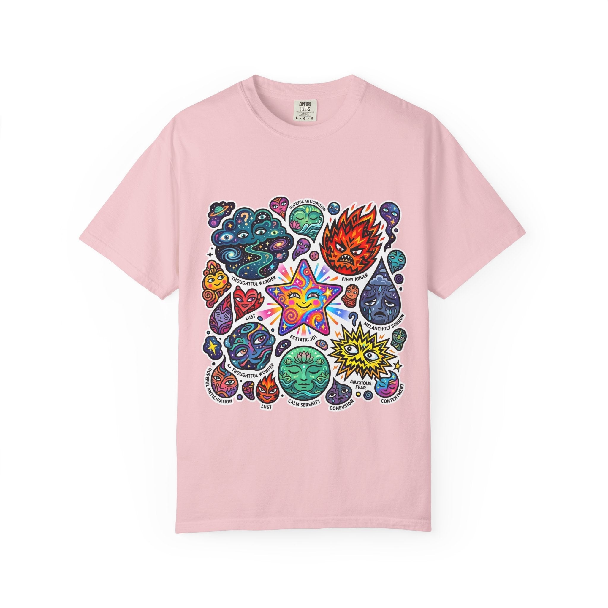 Comfort Colors T-Shirt - Psychedelic Emotions Art | Mental Health