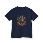 Kids Tee - Whimsical School Supplies Characters | Back to School