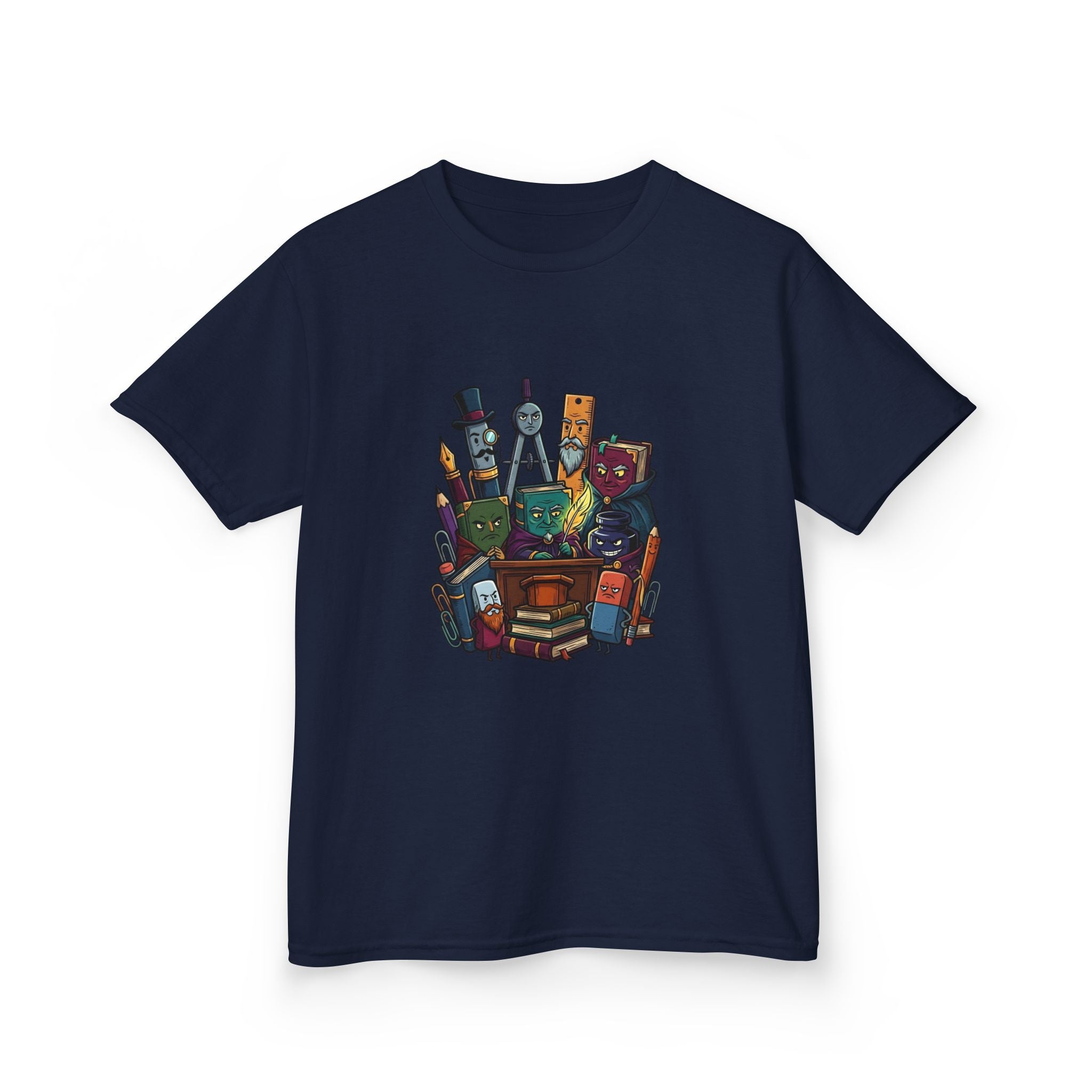 Kids Tee - Whimsical School Supplies Characters | Back to School