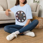 Unisex Steampunk T-Shirt - Ornate Mystical Mandala & Gears