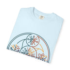 Unisex Garment-Dyed T-Shirt - Minimalist Geometric Nature Art