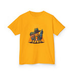 Kids Tee - Noir Stationery Detective Team | Cartoon Comic Style