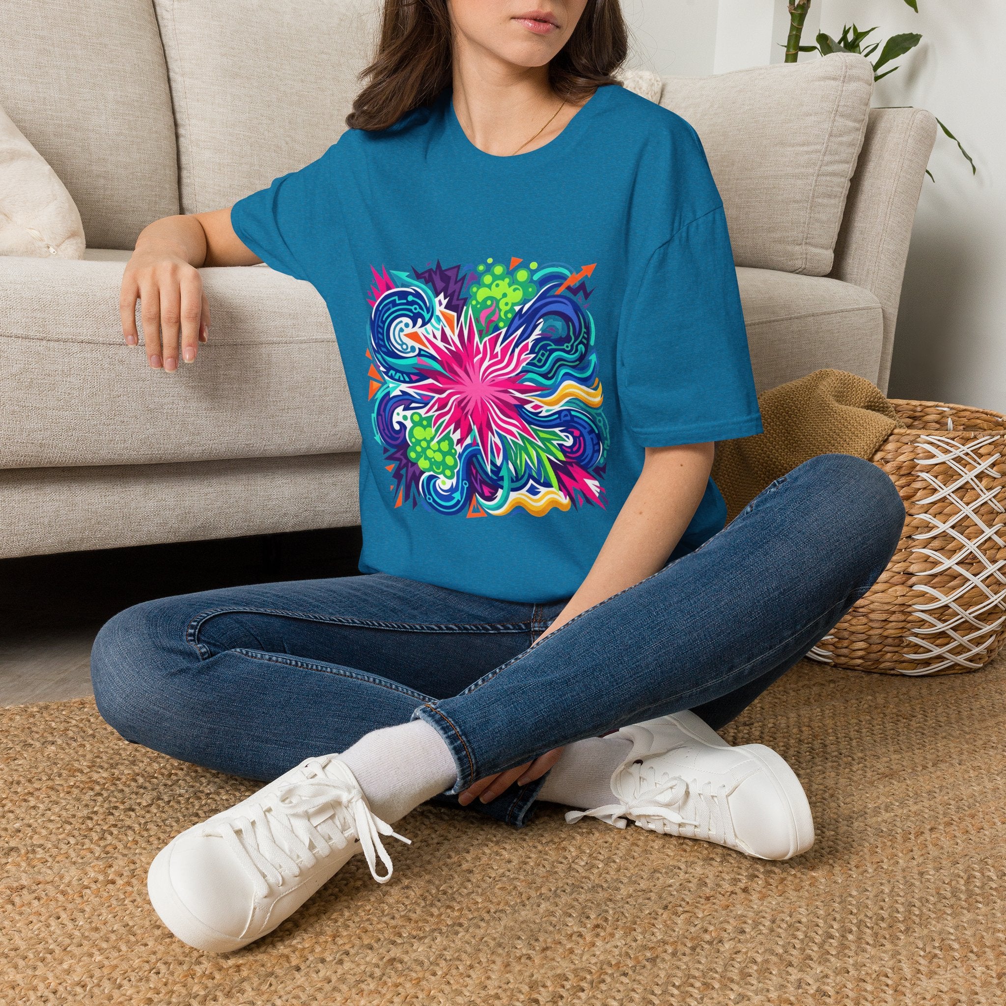 Abstract T-Shirt - Vibrant Graffiti Explosion | Unisex
