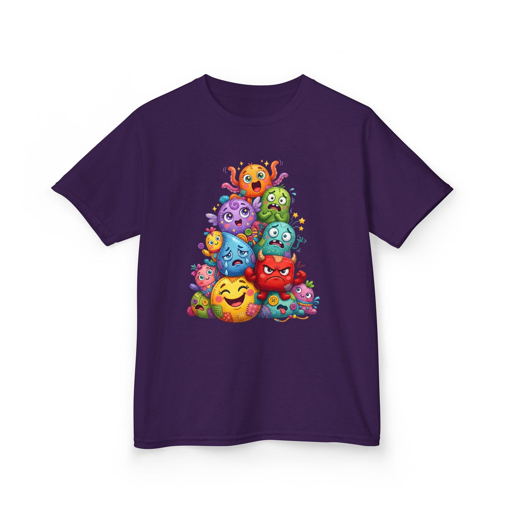 Kids T-Shirt - Cute Monster Pile | Whimsical Cartoon Design