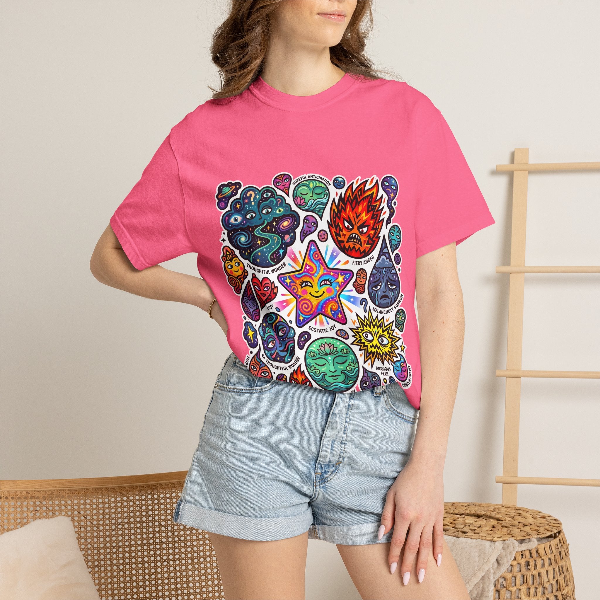 Comfort Colors T-Shirt - Psychedelic Emotions Art | Mental Health
