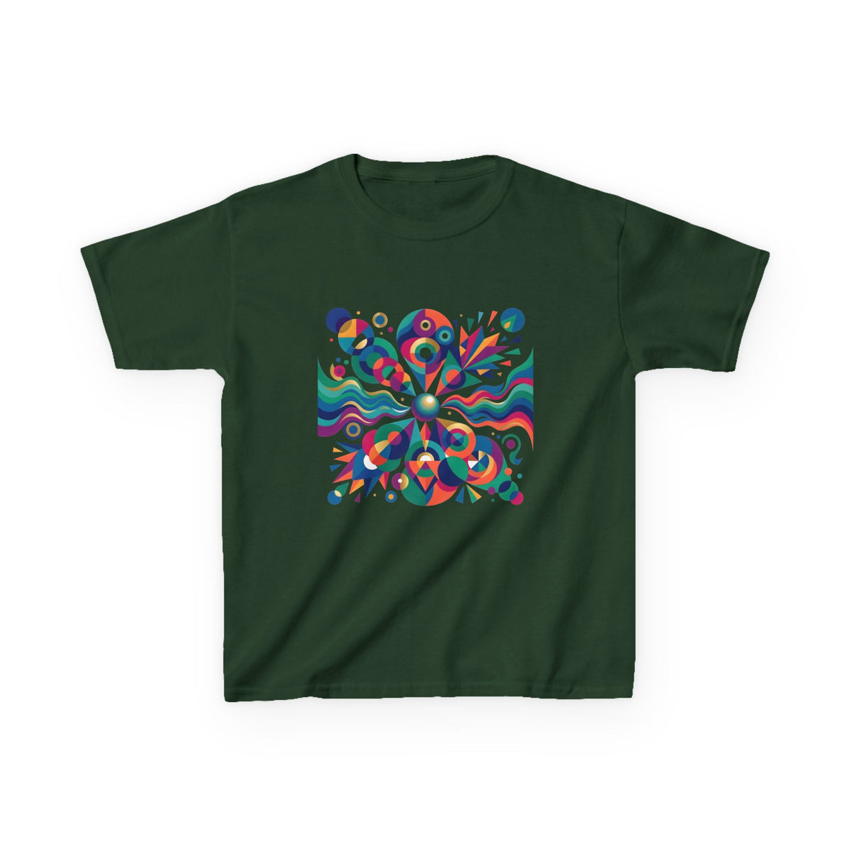 Kids T-Shirt - Vibrant Abstract Geometric Design | Modern Art