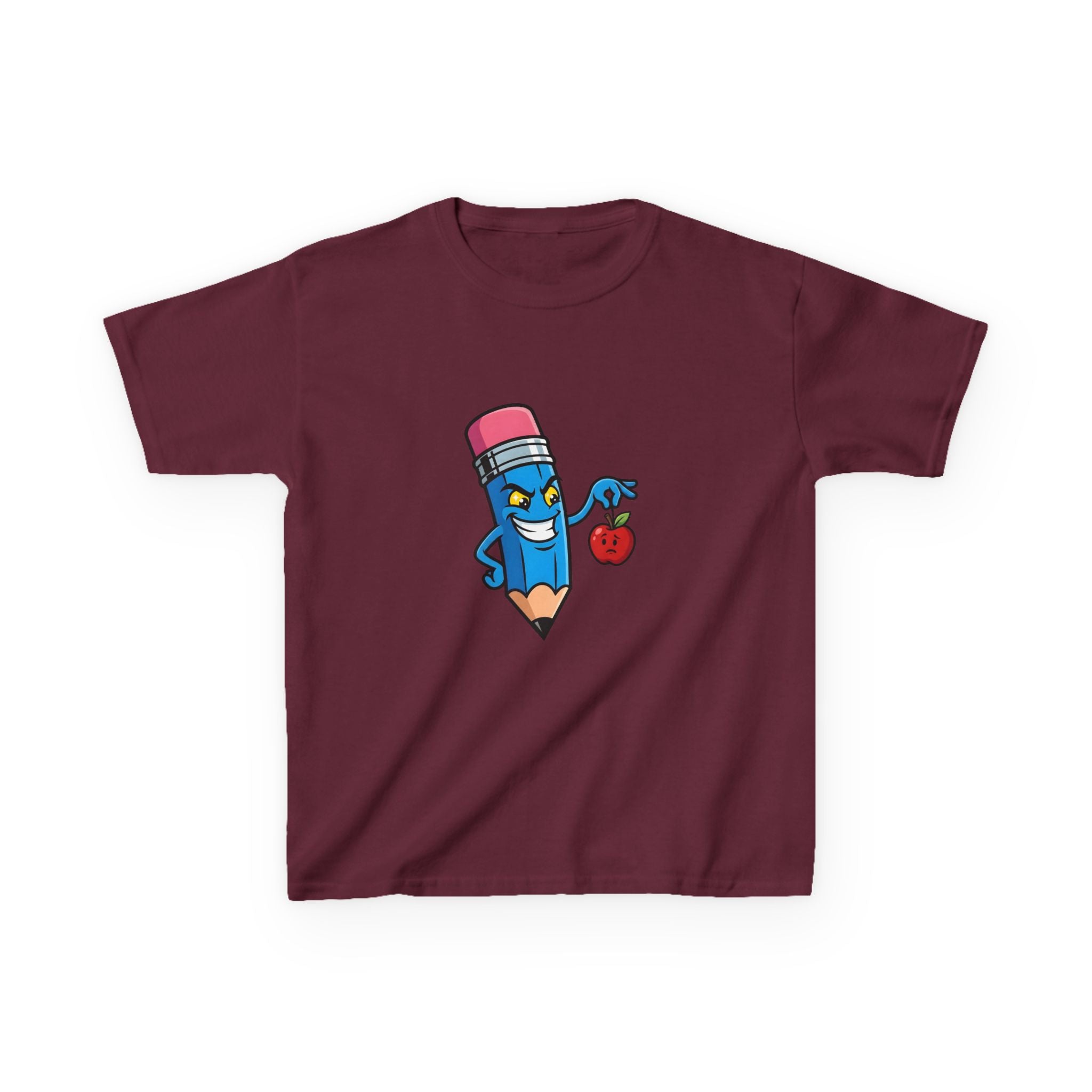 Kids Tee - Mischievous School Supplies Cartoon | Funny Education