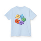 Kids Heavy Cotton Tee - Cute Whimsical Elemental Characters