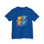 Kids T-Shirt - Vibrant Geometric Faces | Abstract Art