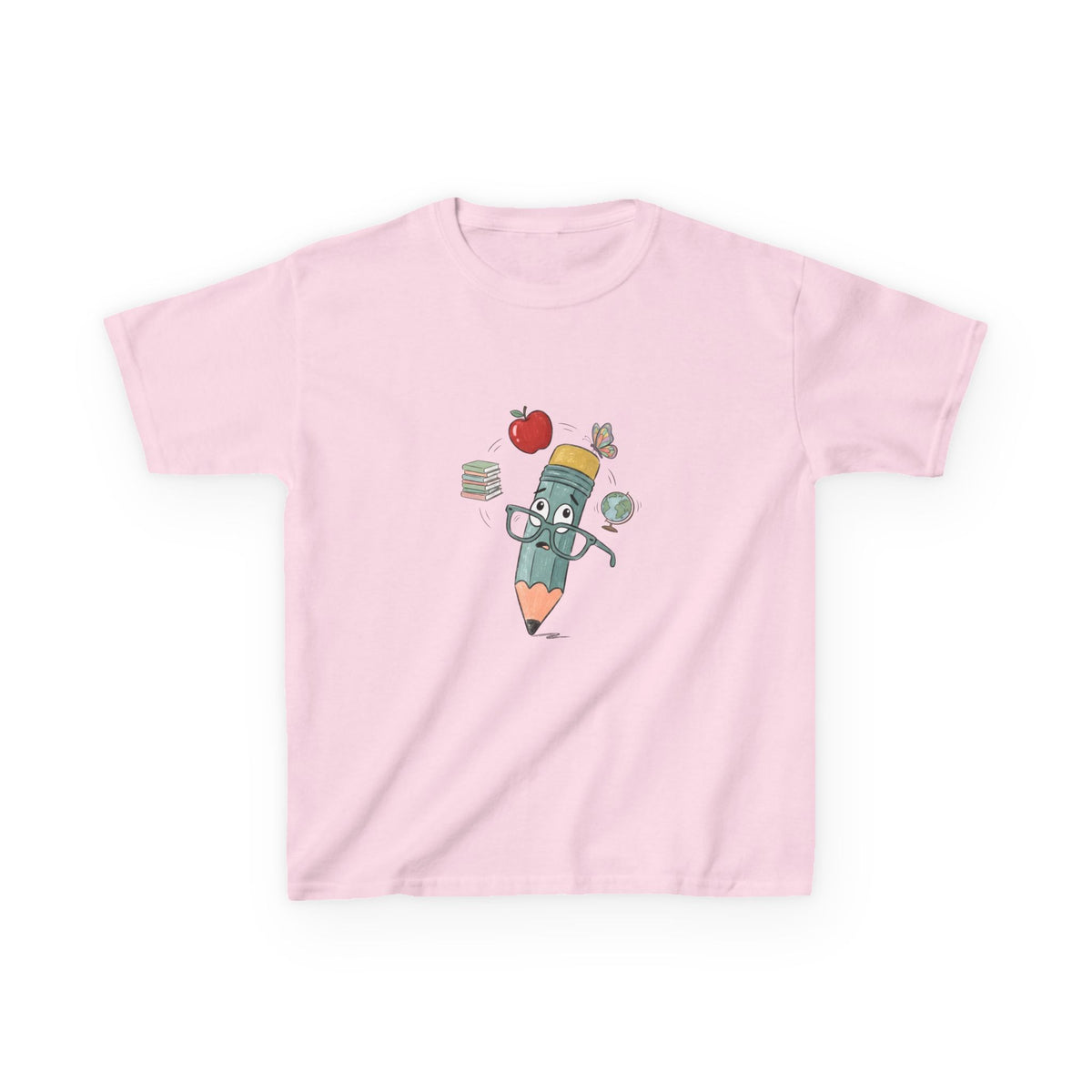 Kids School T-Shirt - Hand-Drawn Whimsical Learning Design