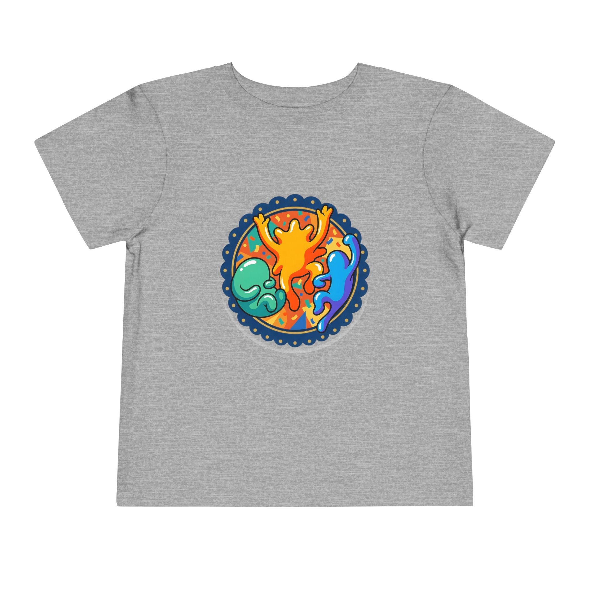 Toddler Tee - Vibrant Playful Celebration Dancing Confetti Shirt