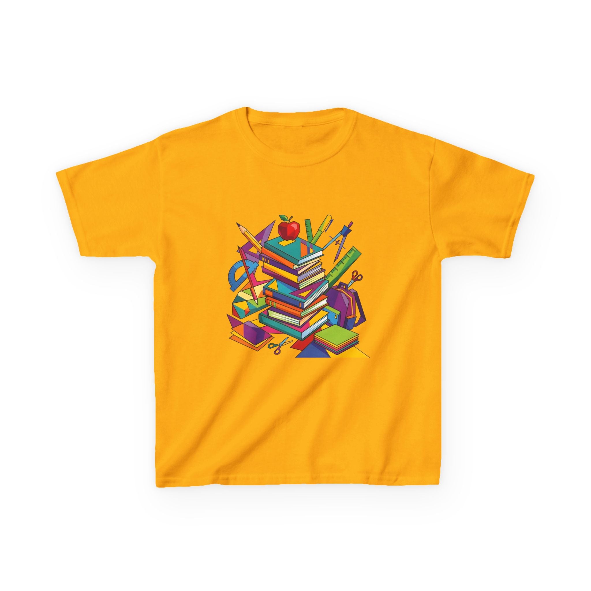 Kids T-Shirt - Geometric School Supplies Tee | Back to School