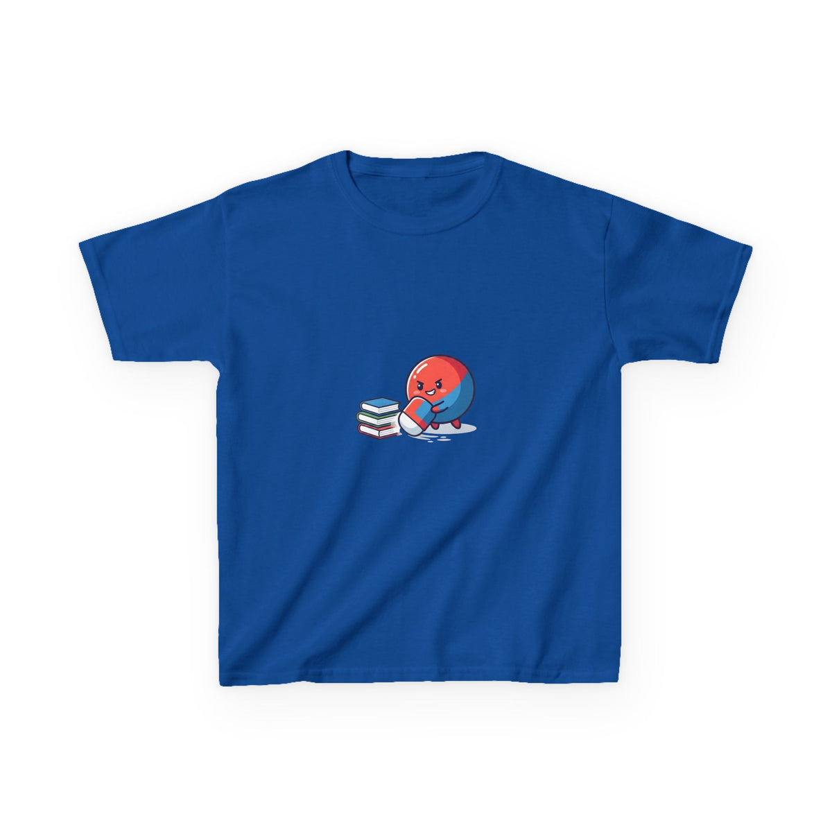 Kids Heavy Cotton Tee - Cute School Learning Cartoon Shirt