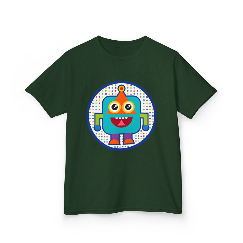 Kids Robot T-Shirt - Cute Geometric Design | Festive Party Tee