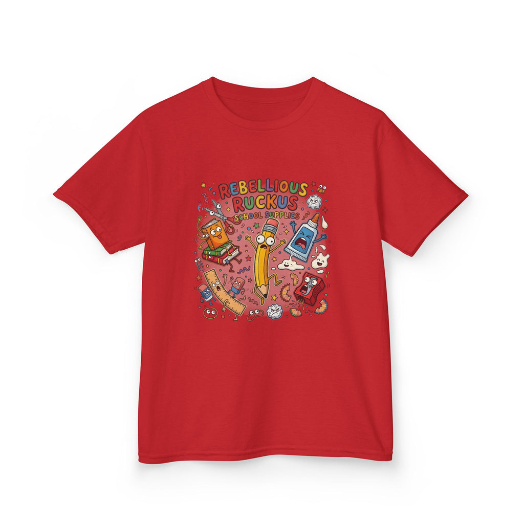 Kids Tee - Rebellious Ruckus School Supplies T-Shirt