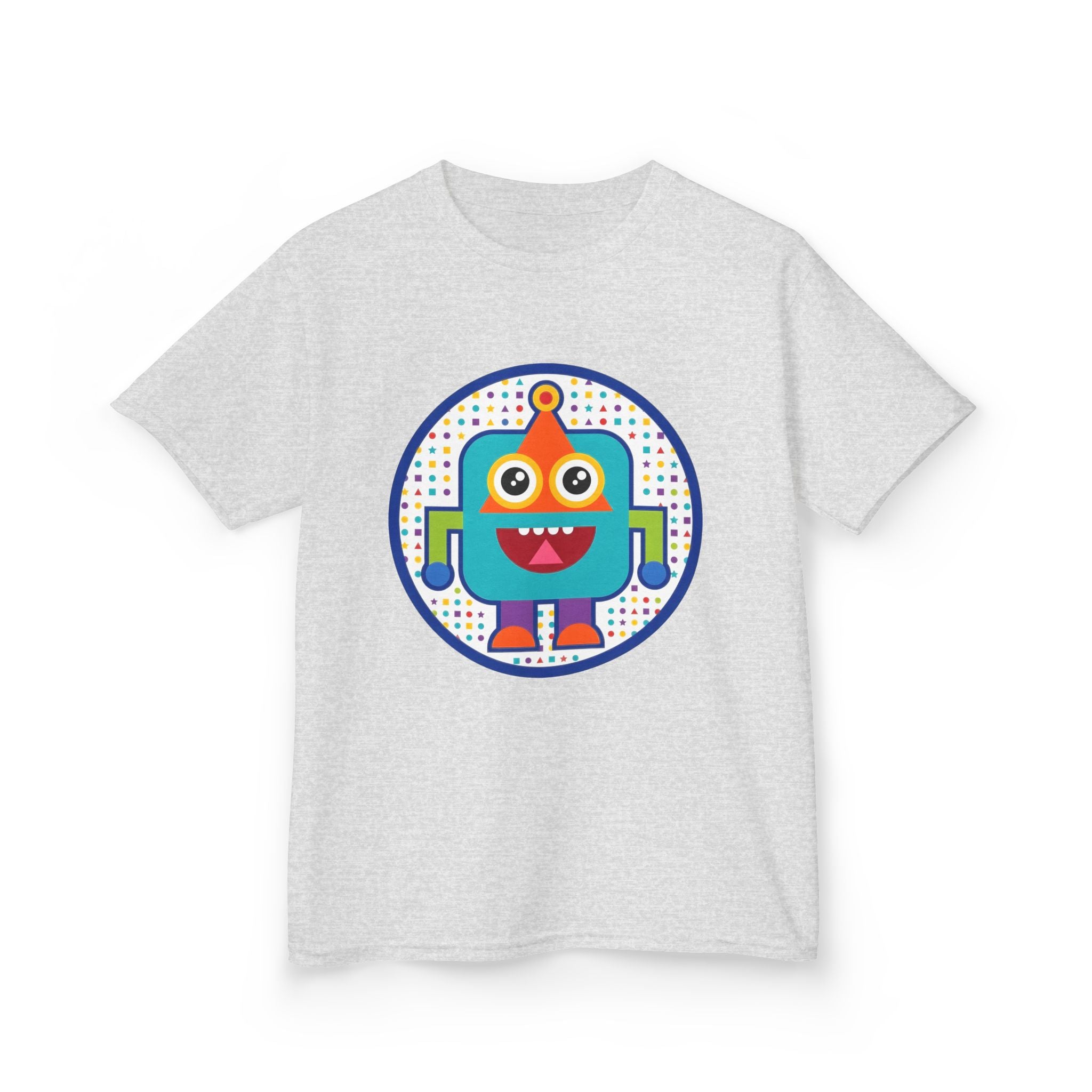 Kids Robot T-Shirt - Cute Geometric Design | Festive Party Tee