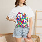 Garment-Dyed T-shirt - Joyful Abstract Creatures | Whimsical Graphic