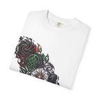 Unisex T-shirt - Dark Fantasy Celtic Skull Ankh | Garment-Dyed