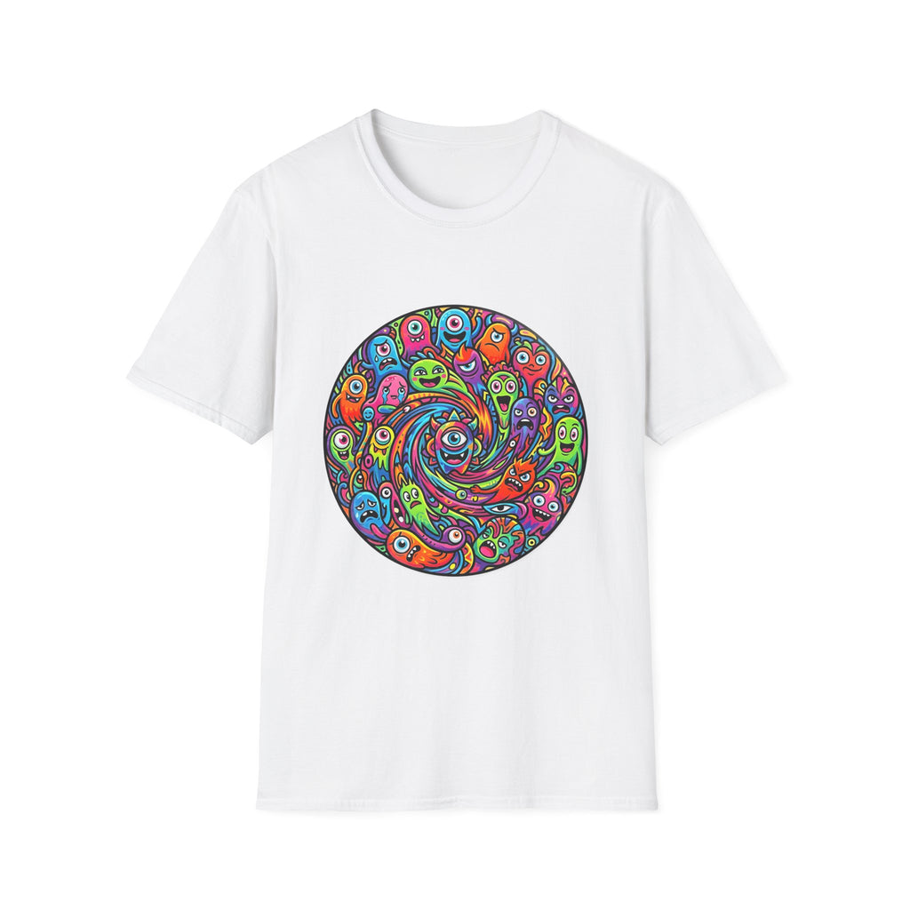 T-Shirt - Psychedelic Monster Swirl | Vibrant Alien Party