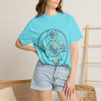 Unisex Garment-Dyed T-Shirt - Minimalist Geometric Nature Art