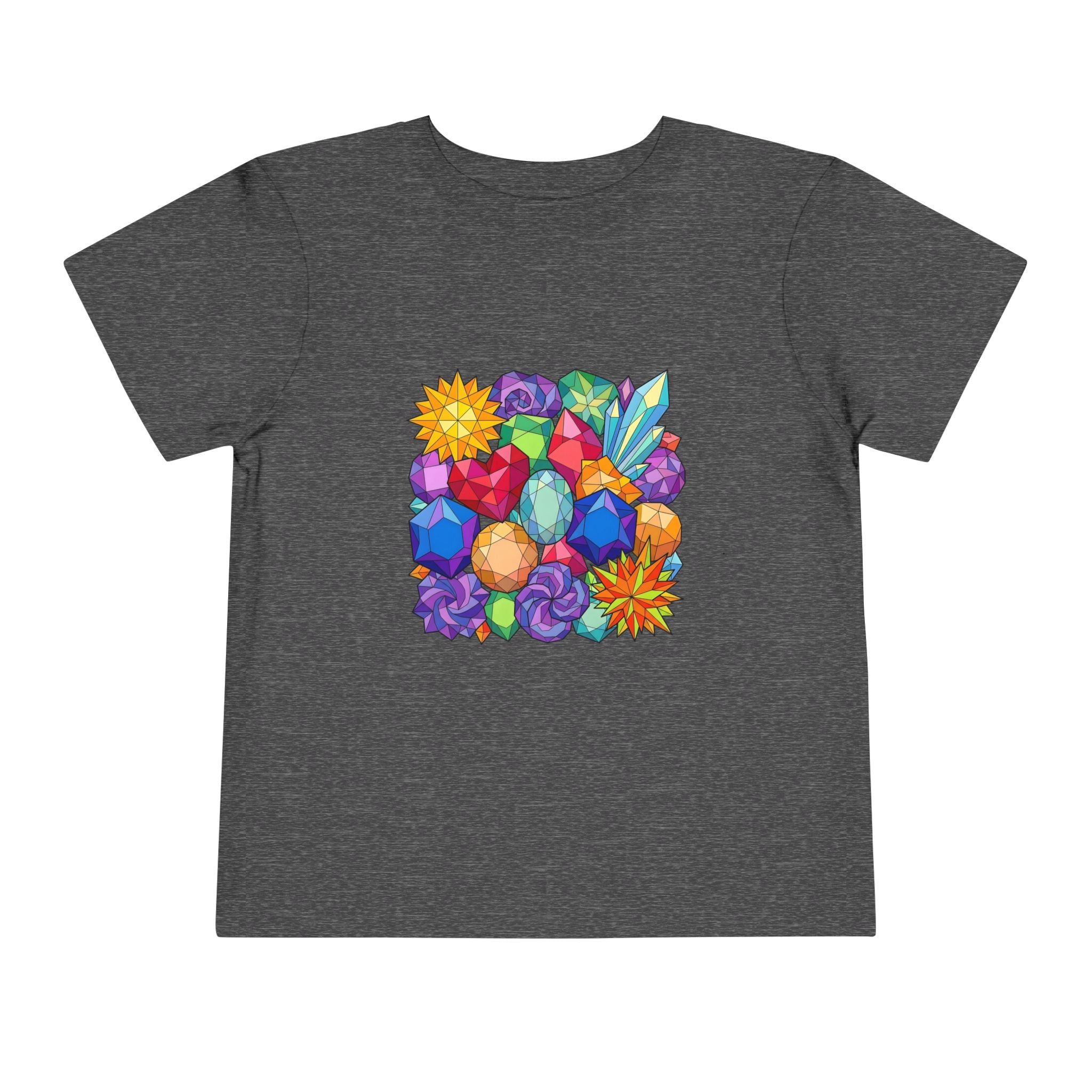 Toddler Tee - Vibrant Geometric Crystal & Gemstone Shirt