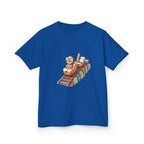 Kids Learning Train Tee - Whimsical Bookworm Education Shirt