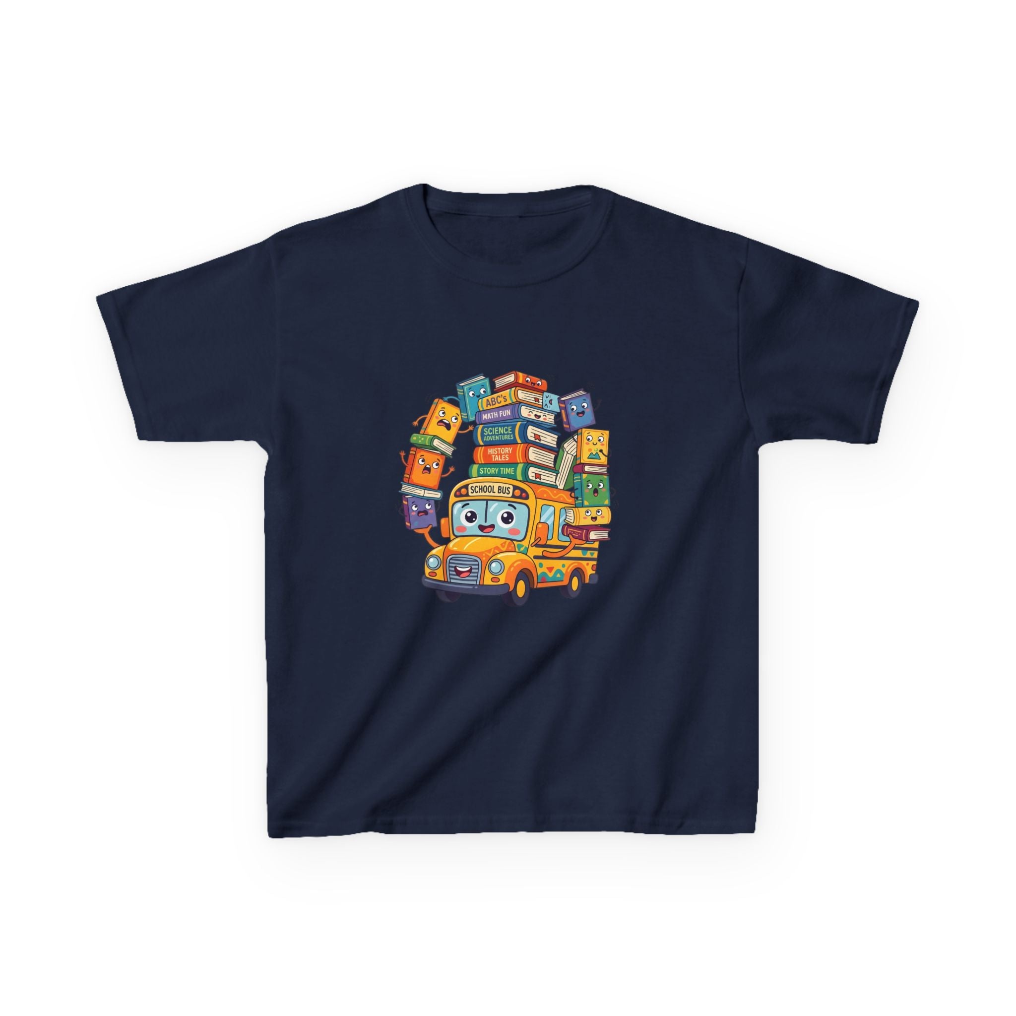Kids Learning Tee - ABC's, Math & Science School Bus Fun