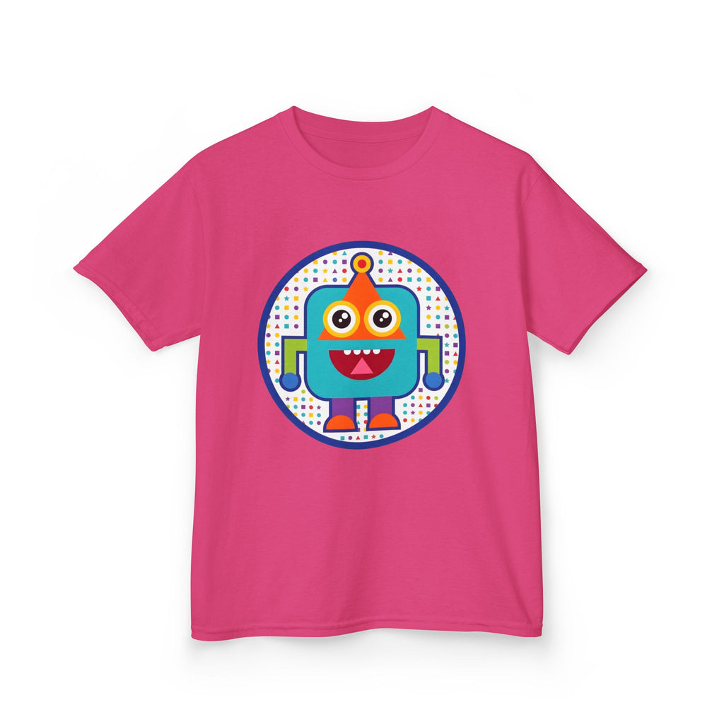 Kids Robot T-Shirt - Cute Geometric Design | Festive Party Tee
