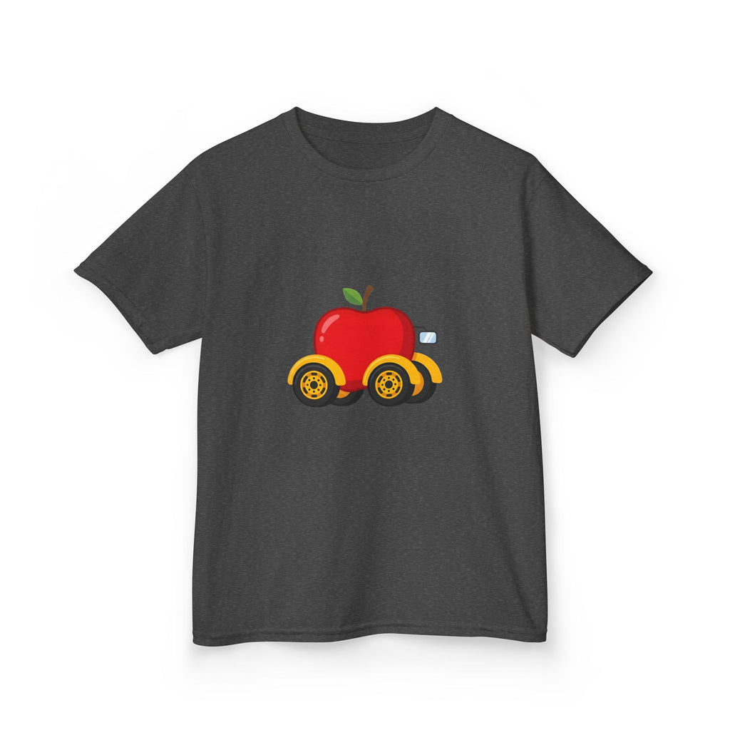 Kids T-Shirt - Apple On Wheels Graphic | Whimsical Fruit Car