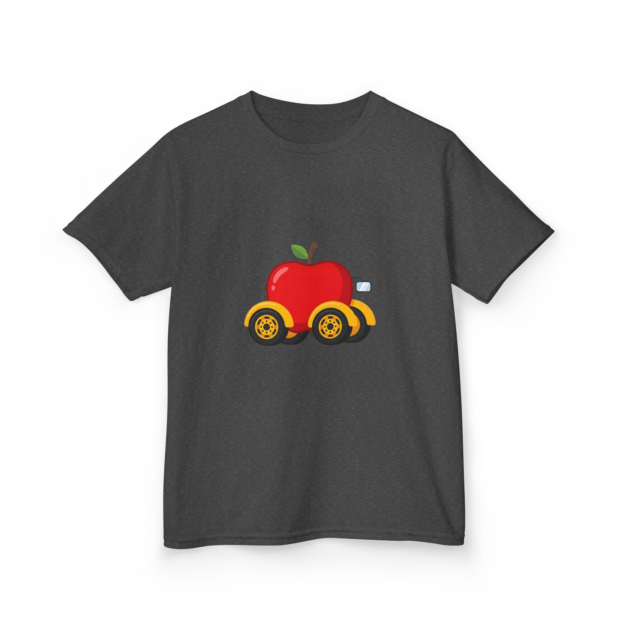 Kids T-Shirt - Apple On Wheels Graphic | Whimsical Fruit Car