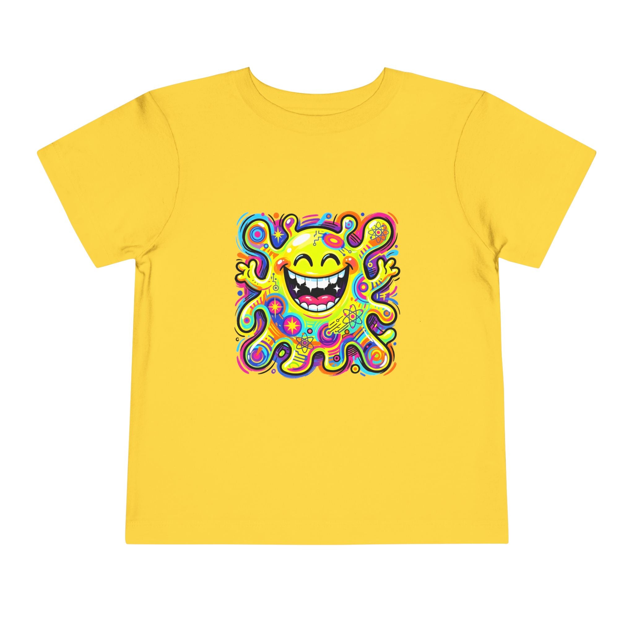 Toddler Tee - Vibrant Psychedelic Monster | Kids Abstract Cartoon Art