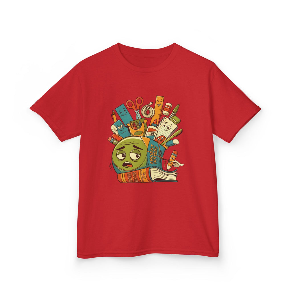 Kids Tee - Ancient History Overstuffed Edition | School Stress Back