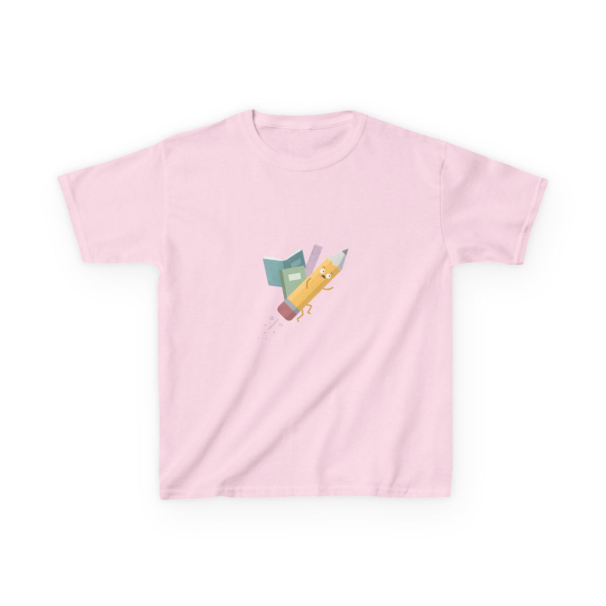 Kids Tee - Playful School Supplies Cartoon | Back to School Fun