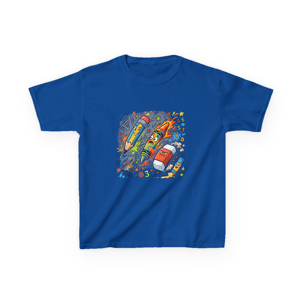 Kids Tee - Vibrant Doodle School Supplies | Back to School