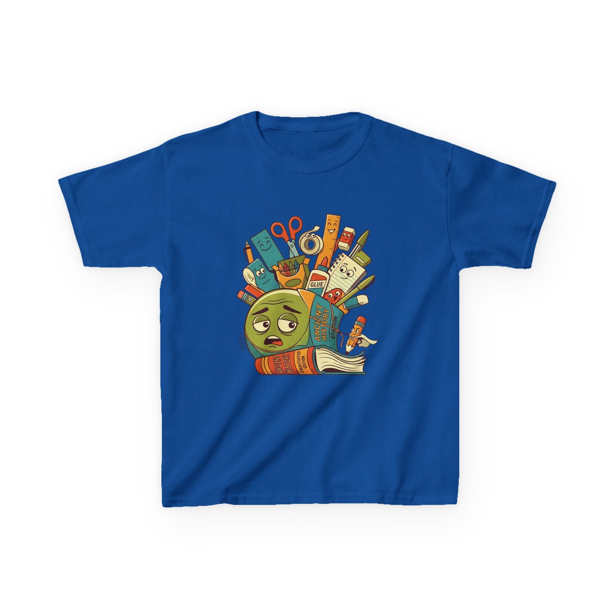 Kids Tee - Ancient History Overstuffed Edition | School Stress Back