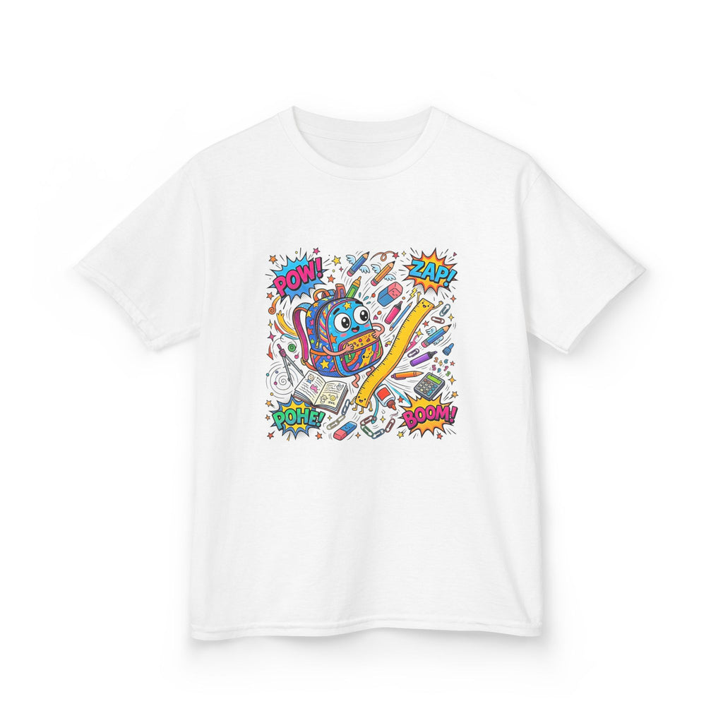 Kids T-Shirt - POW! ZAP! Comic School Supplies | Back to School