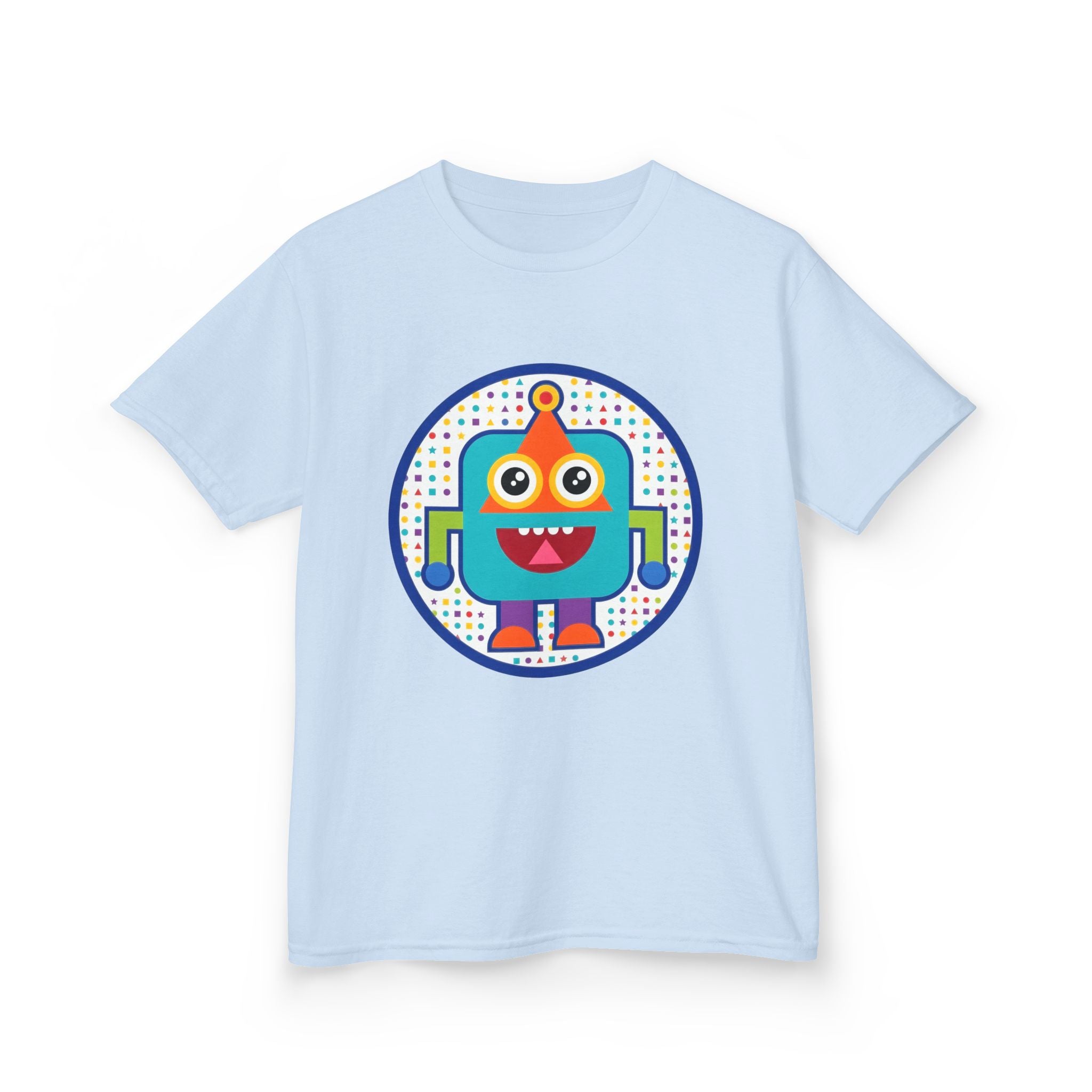 Kids Robot T-Shirt - Cute Geometric Design | Festive Party Tee