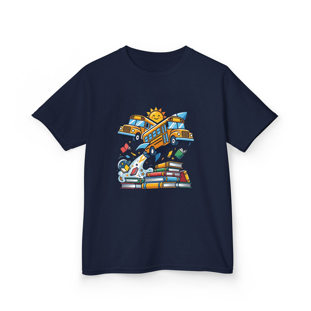 Kids Back to School T-Shirt - Rocket Bus Adventure | First Day