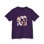 Kids Back to School Tee - Cute Faces School Supplies | Rainbow 2026