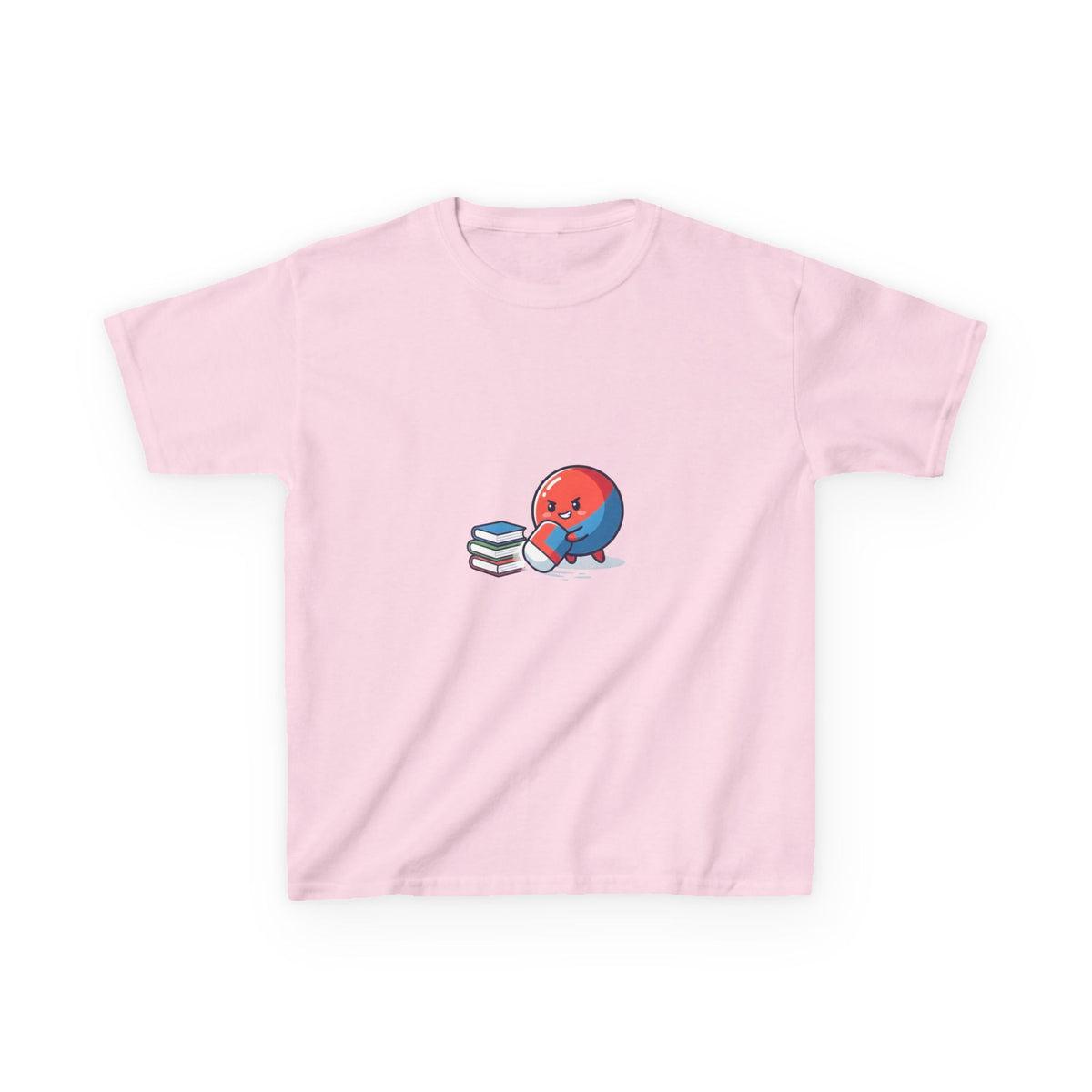 Kids Heavy Cotton Tee - Cute School Learning Cartoon Shirt