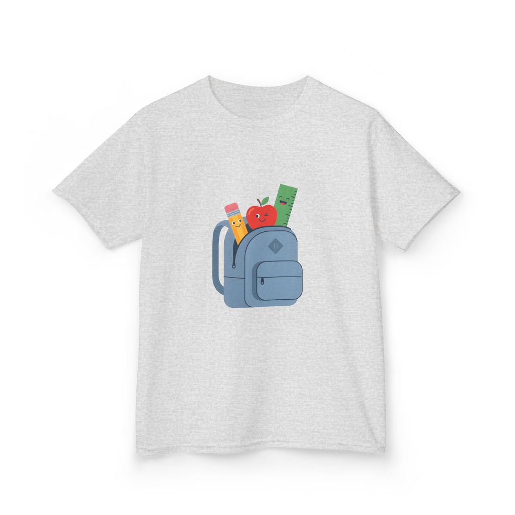 Kids Back to School Tee - Cute School Supplies Cartoon | 2026